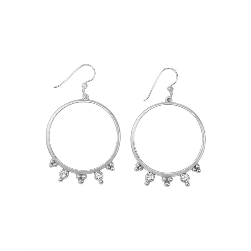 Brighton Twinkle Granulation Round French Wire Earrings New